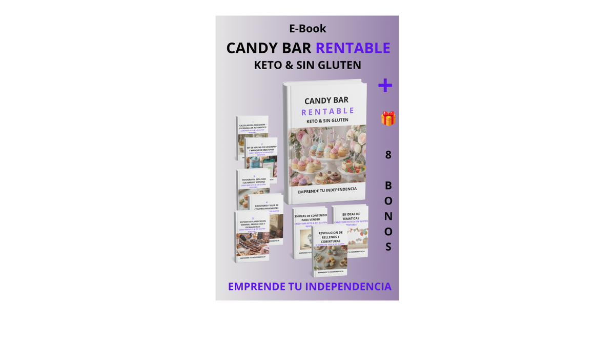 Emprende de manera rentable: Candy Bar Keto y Sin Gluten Todo el Negocio